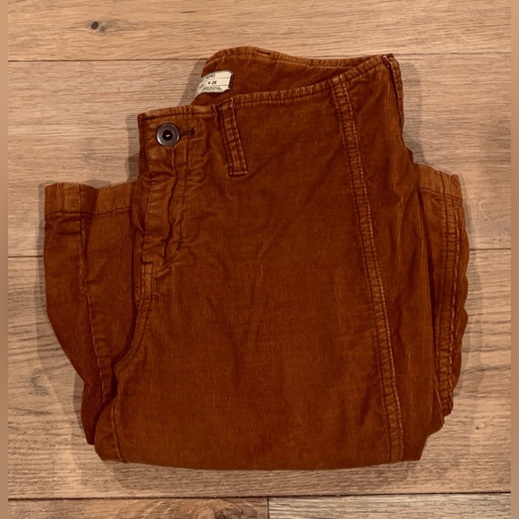 Free People Jolene Corduroy Mega Flare Pants Size 28 Brown Tan Copper - Picture 7 of 13